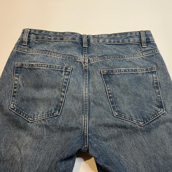 Levi's Wedgie Straight Leg Button Fly Blue Denim Jeans Women’s Size 29 - Picture 9 of 13